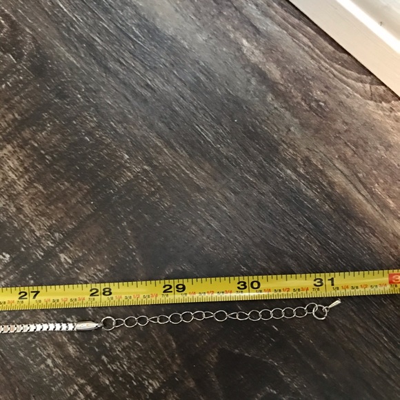 Silver toned multi stones pendant 31” necklace - Picture 4 of 7